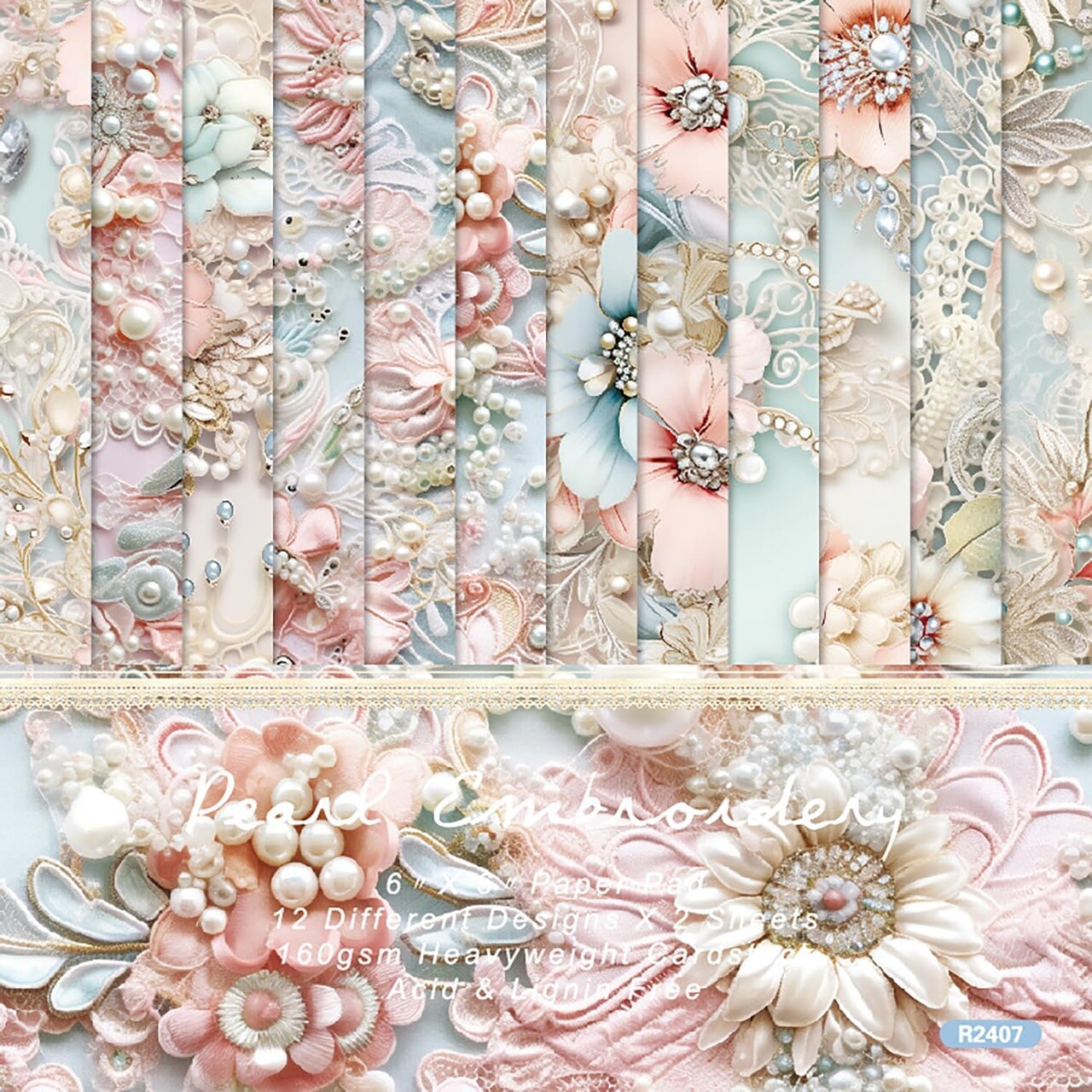 Mother’s Day Card Making Scrapbook Paper Pad 6x6 – 24 Sheets Single-Sided Decorative Cardstock for DIY Greeting Cards, Journals, Planner & Craft Projects